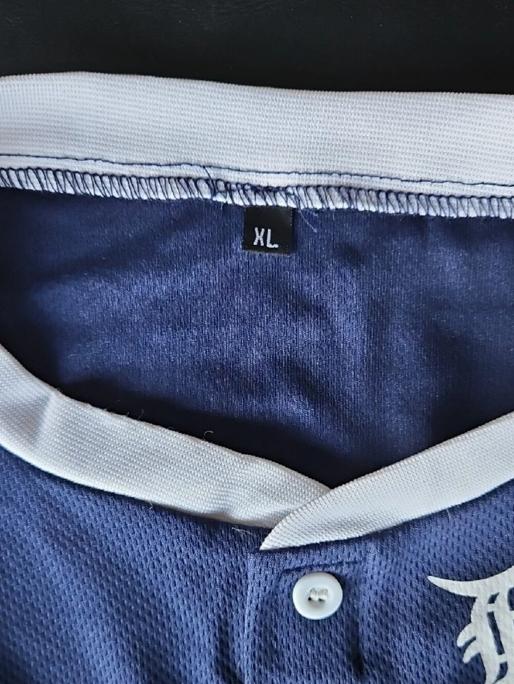 Official-Style Navy Tigers Dog Baseball Jersey with Number 01
